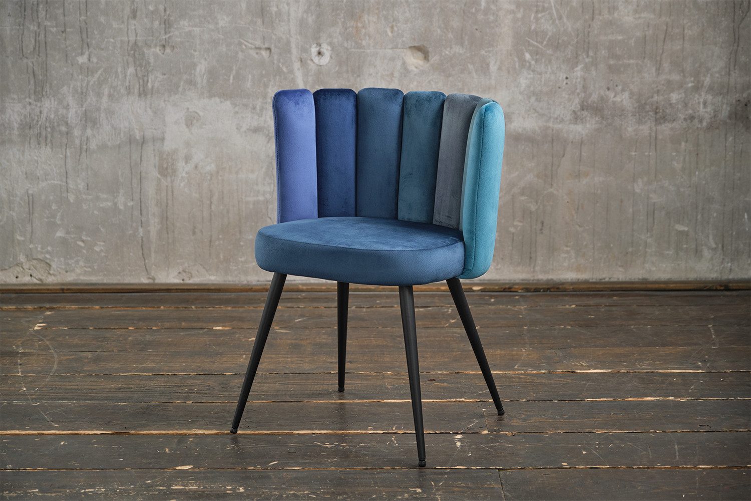 KAWOLA Esszimmerstuhl JADA Polsterstuhl - Bequemer Samt Stuhl - Elegant, Eleganter Samtbezug. Velvet. Designstuhl. Stabil. Komfortabel