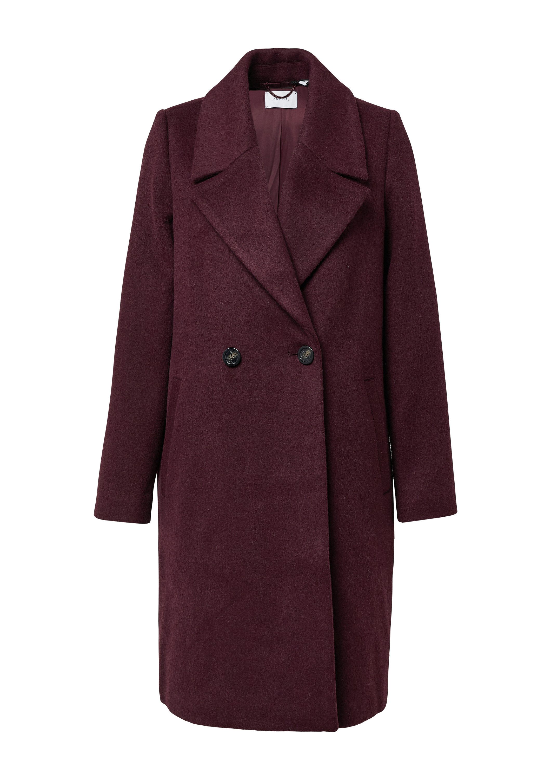 comma Funktionsmantel Outdoor-Mantel Zweireihiger Mantel aus Wollmix im Loo günstig online kaufen