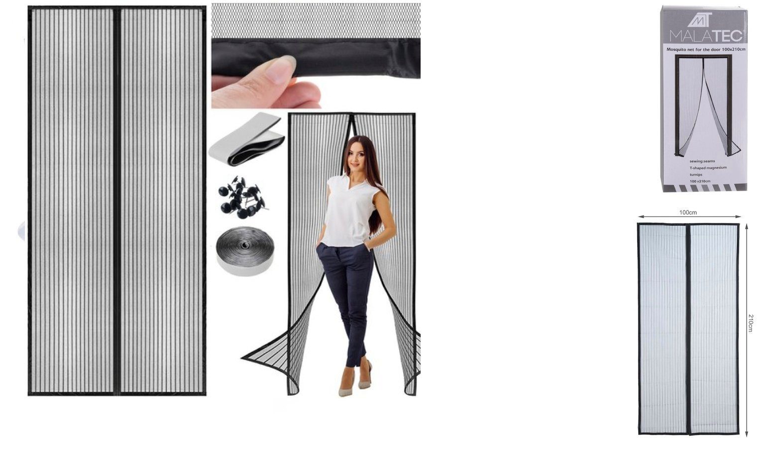 ISO TRADE Insektenschutz-Fensterrahmen Magnet Fliegengitter Tür günstig online kaufen