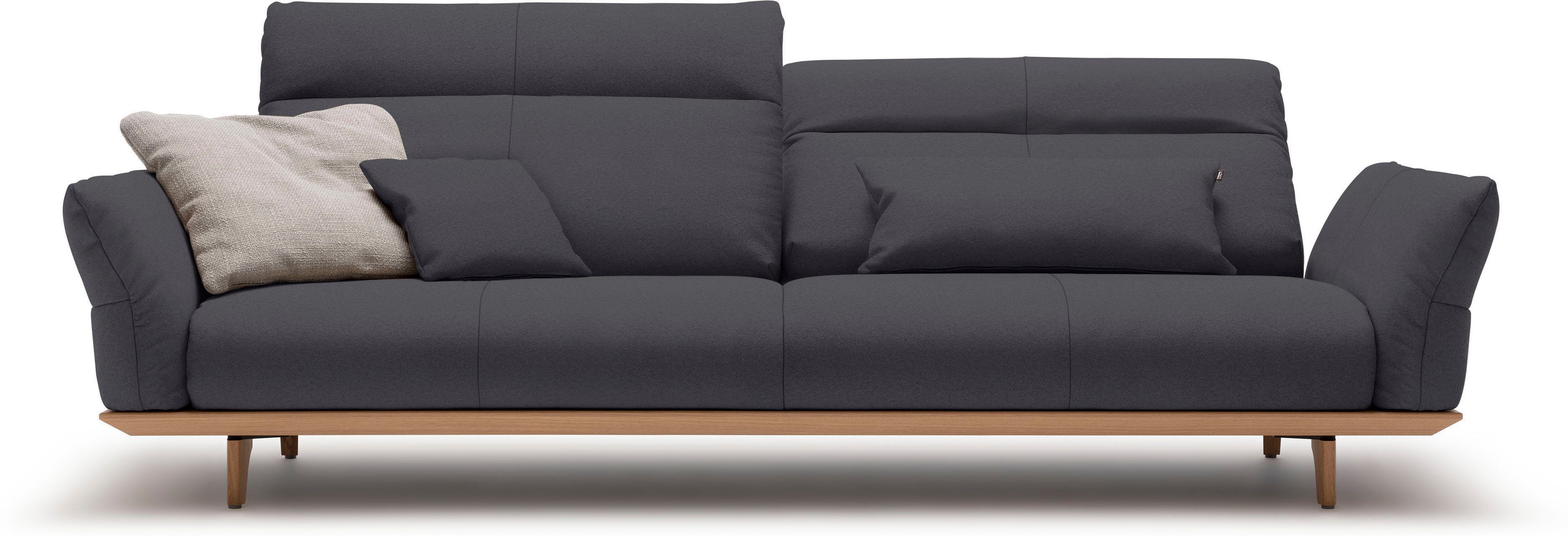 hülsta sofa 4-Sitzer hs.460, Sockel in Eiche, Füße Eiche natur, Breite 248 cm
