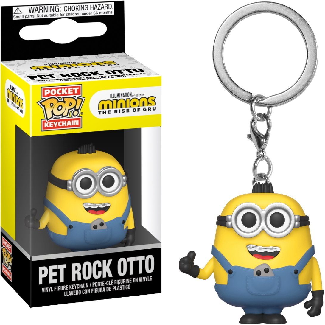 Funko Schlüsselanhänger Міньйони - Pet Rock Otto Pocket Pop!