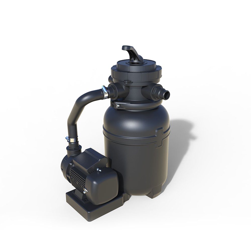 Pool-Filterpumpe, Schwarz, 7000 Liter/Stunde