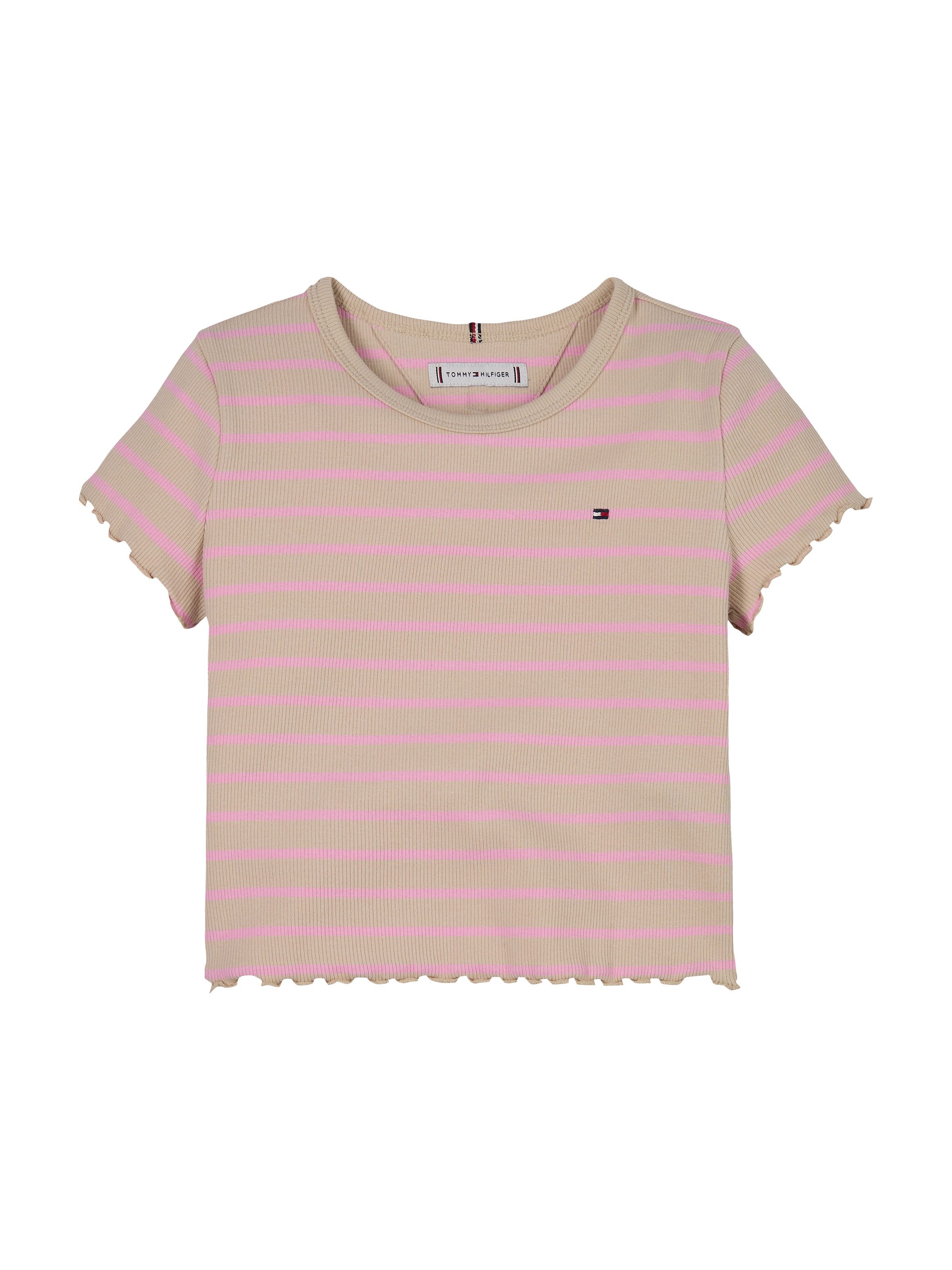 Tommy Hilfiger T-Shirt RIB KNIT TOP SS mit Streifenmuster