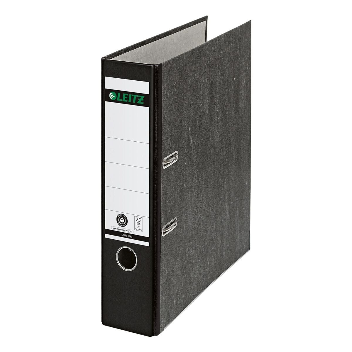 LEITZ Aktenordner 1080, Ordner breit, aufgeklebtes Rückenschild