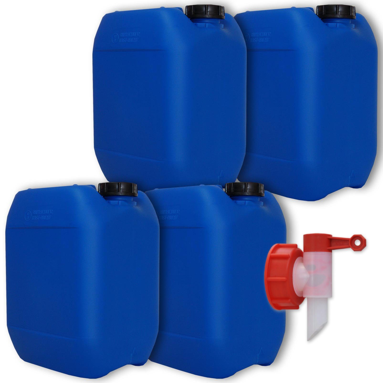 plasteo 3X 25 Liter Getränke- Wasserkanister