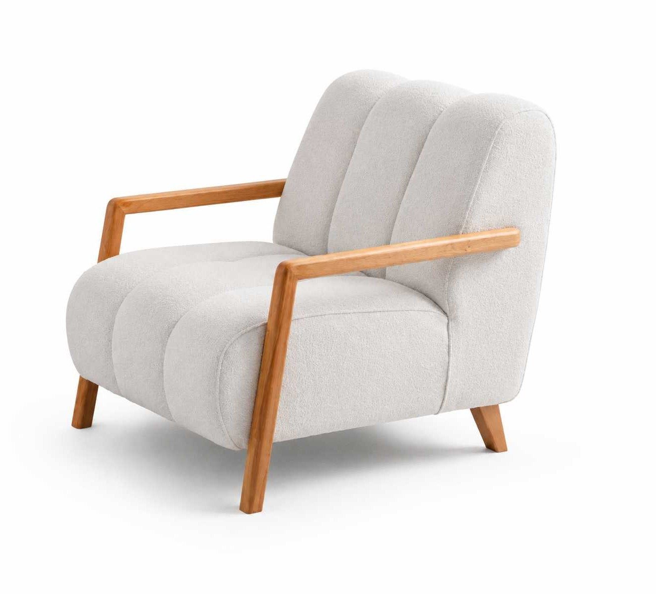 Xlmoebel Loungesessel Eleganter weißer Polstersessel für das moderne Wohnzimmer (1-St., Weißer Loungesessel), Made in Europa