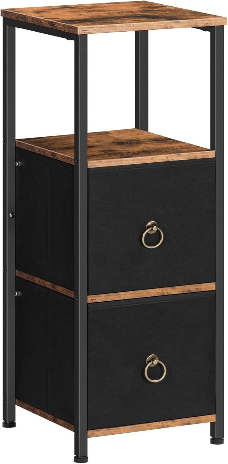 Hoobro Hochschrank Badezimmerschrank, freistehendes mit 2 Stoffschubladen B günstig online kaufen