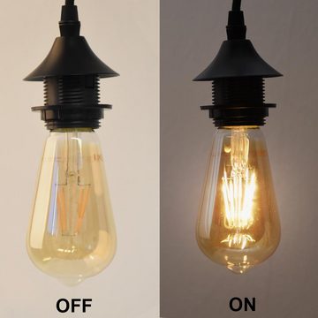 etc-shop LED Wandleuchte, Leuchtmittel inklusive, Warmweiß, Wand Lampe Industrie Rohr Wohn Zimmer Flur Beleuchtung-