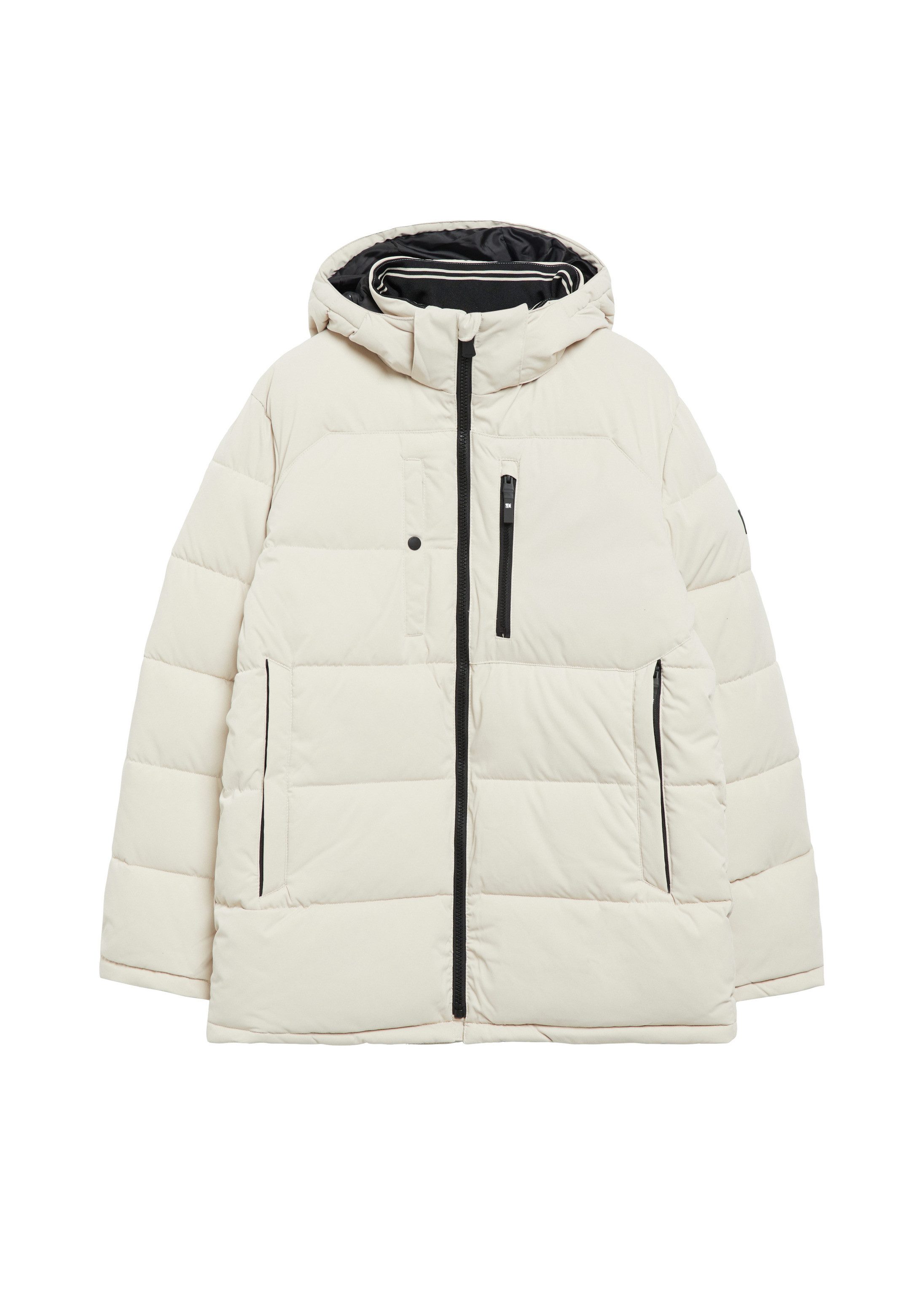 s.Oliver Winterjacke Outdoor-Jacke Wärmende Pufferjacke mit abnehmbarer Kapuze