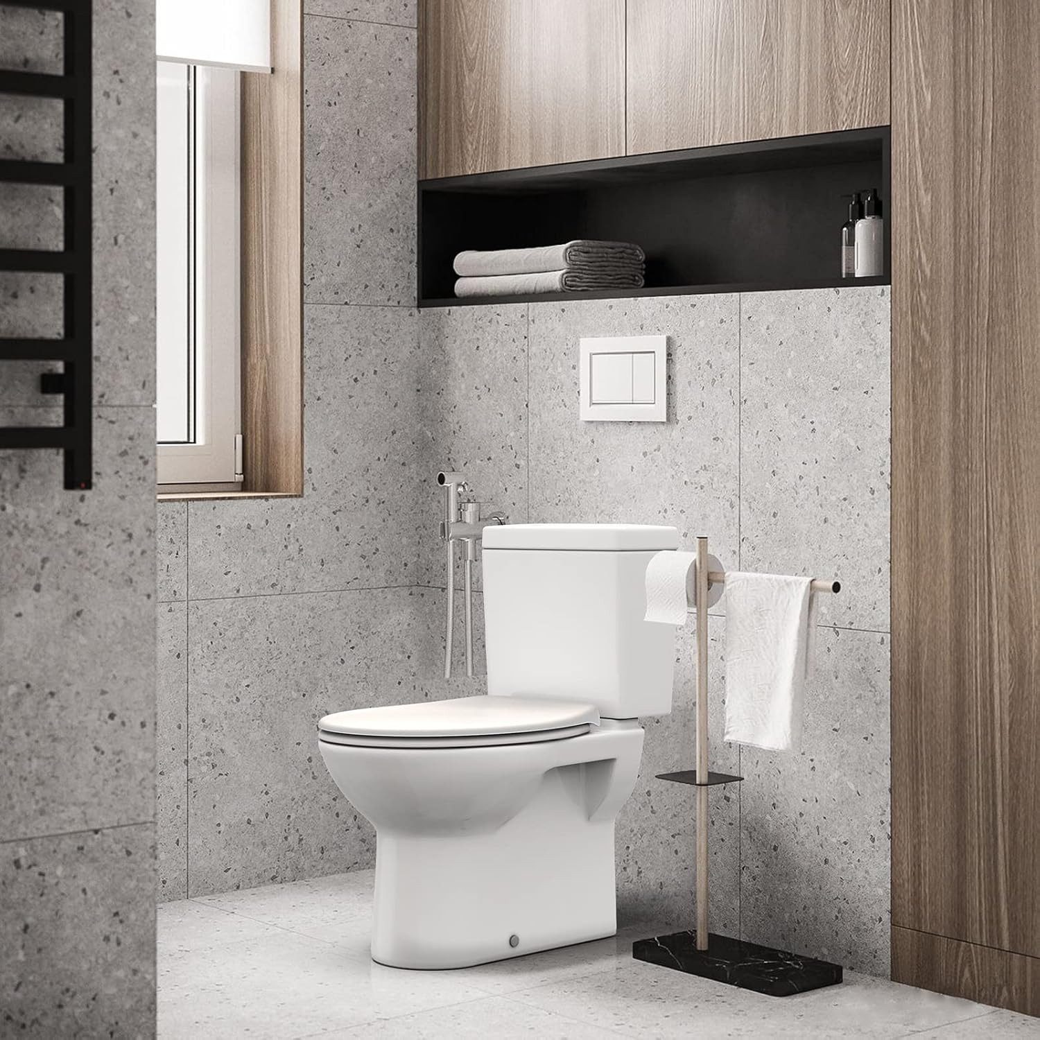 GarveeMore WC-Sitz Toilettendeckel mit Kindersitz Absenkautomatik Toiletten günstig online kaufen