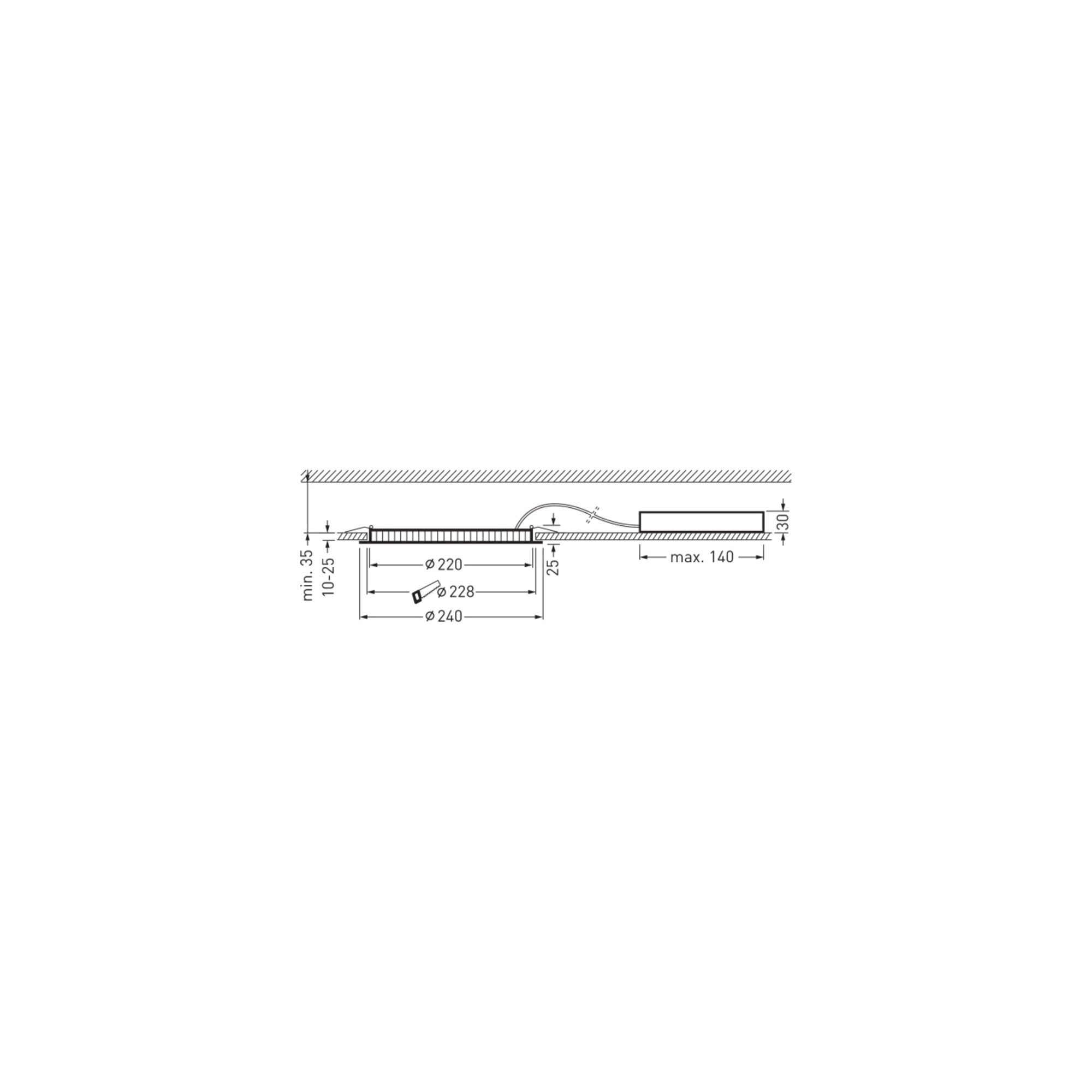TRILUX SUP-Leuchte Trilux LED-Einbaudownlight OA 2000-830 ET 01 Aviella C07#6865040