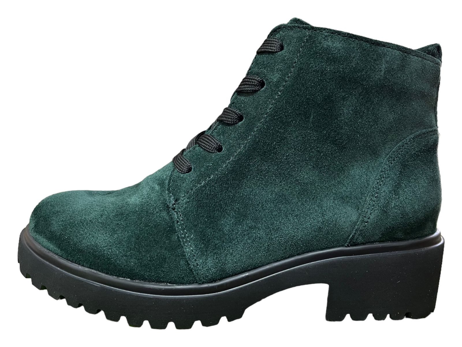 WALDLAEUFER Damen Stiefelette H-Luise 716807-195-072 tanne grün Stiefelette