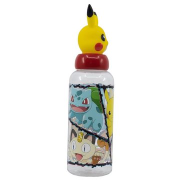 POKÉMON Trinkflasche Pokemon Pikachu 3D Deckel Kinder Wasserflasche