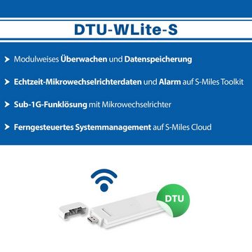 EPP.Solar Solaranlage 1720W/1600W Balkonkraftwerk komplettset inkl Bifaziale Solarmodule, 1720,00 W, Monokristalline, (Hoymiles HMS-1600-4T Die Freigabe der Verbindung für 4 Module WLAN drosselbar Wechselrichter inkl 10m Kabel)