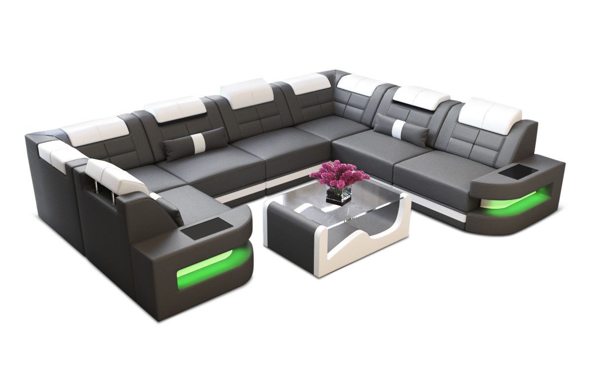 Sofa Dreams Wohnlandschaft Ledersofa Como U günstig online kaufen