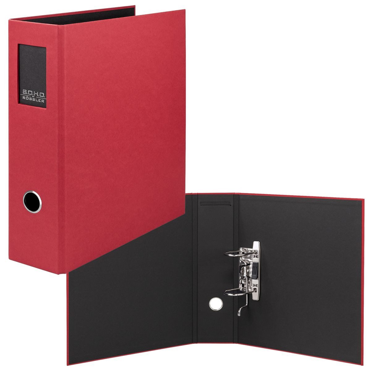Rössler Aktenordner RÖSSLER Ordner Rückenschild rot