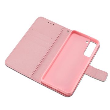 FITSU Handyhülle Handytasche für Samsung Galaxy S22 Hülle Schmetterling Motiv 6,1 Zoll, Flipcase für Samsung S22 Handyhülle, Handytasche mit Kartenfach