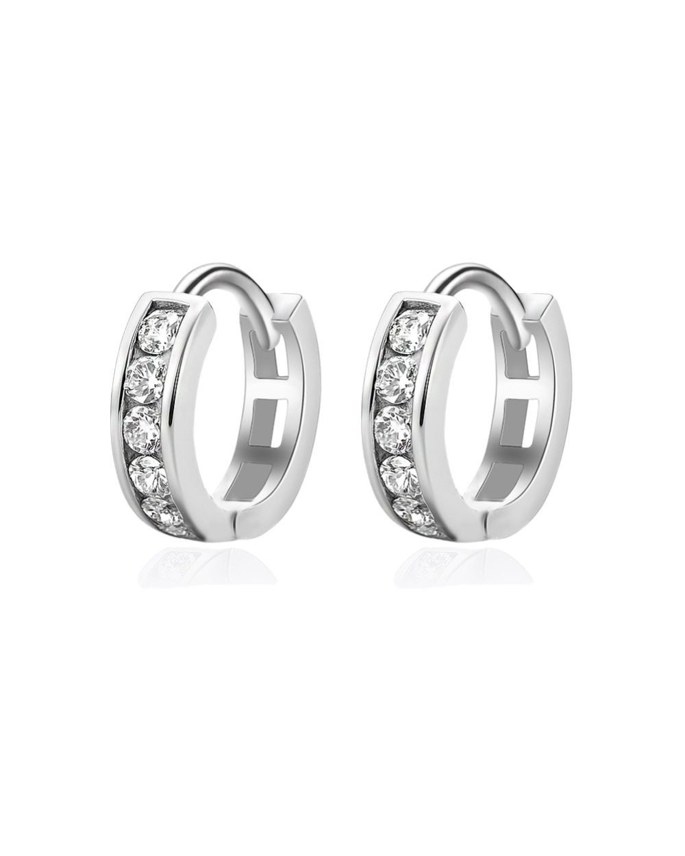 DANIEL CLIFFORD Paar Creolen 'Grace' Damen Creolen Ohrringe Silber 925 Zirk günstig online kaufen