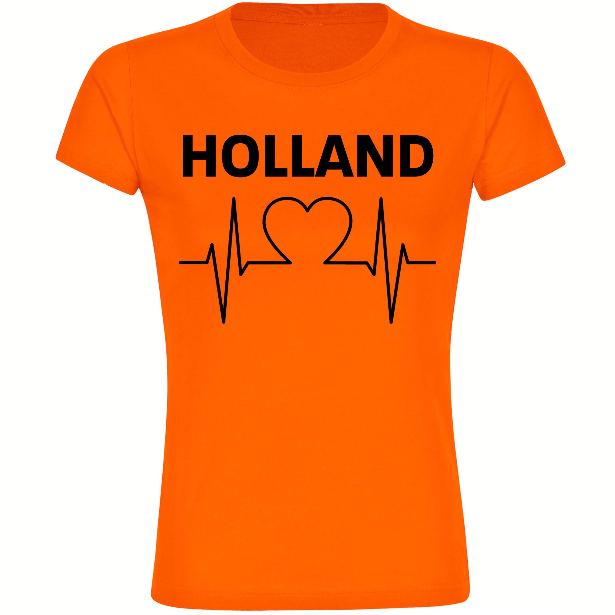 multifanshop T-Shirt Damen Holland - Herzschlag günstig online kaufen