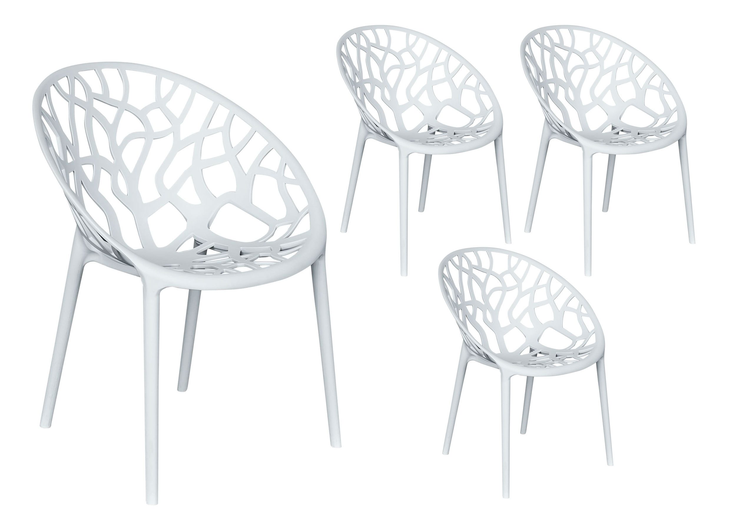 LC Garden Stapelstuhl LC Garden »Vomo« Gartenstuhl Stapelstuhl Kunststoff stapelbar (4 St)