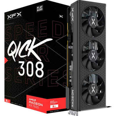 XFX Radeon RX 7600 SPEEDSTER QICK308 BLACK Grafikkarte (8 GB)