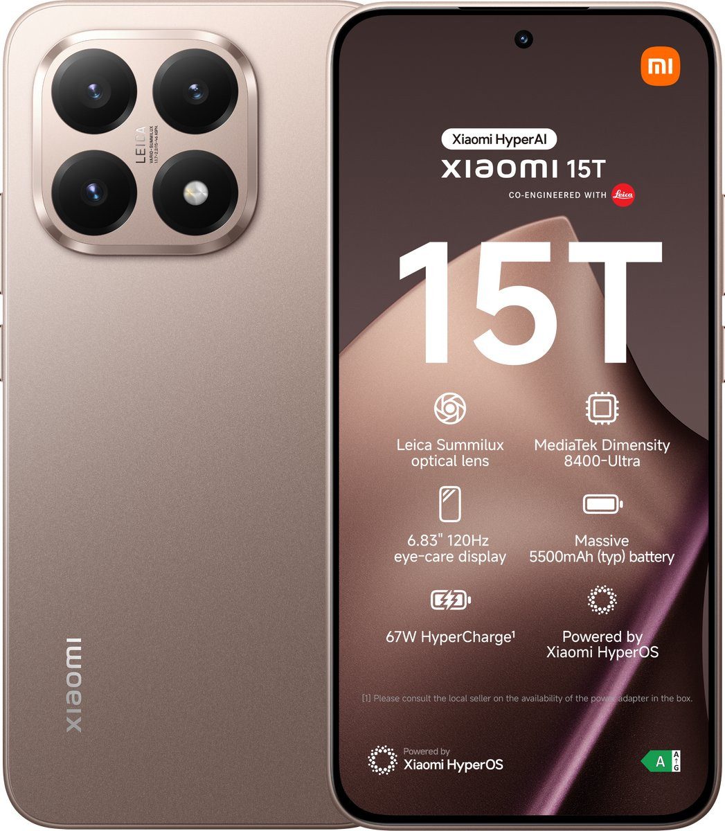 Xiaomi 15T 5G 12GB 256GB Rose Gold Smartphone