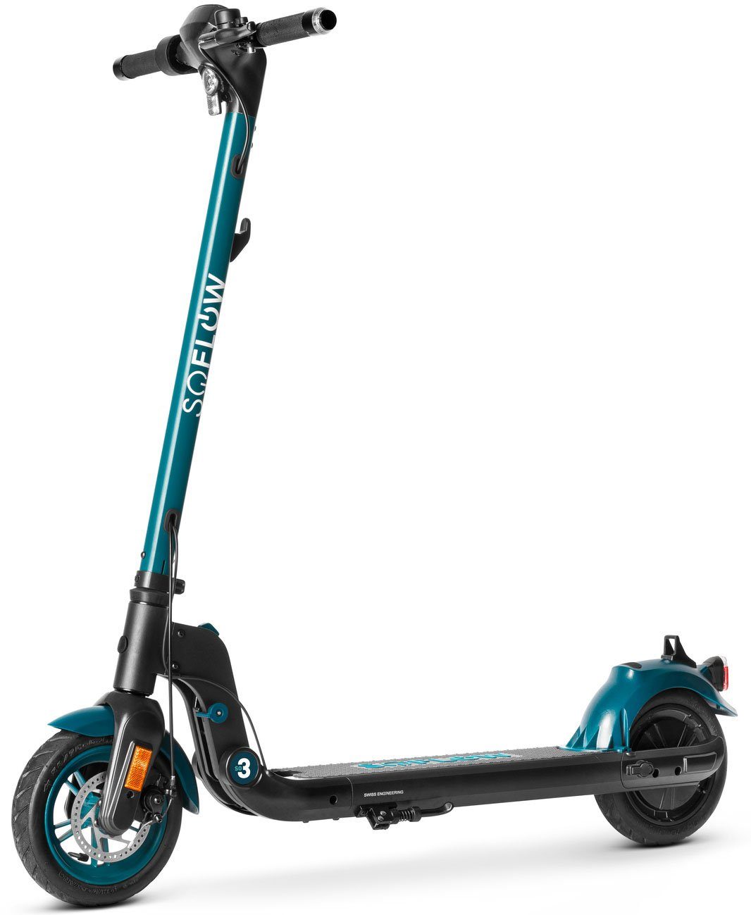 soflow E-Scooter SO3 PRO, 20 km/h, (mit Schutzblechen), mit Straßenzulassung, bis zu 30 km Reichweite