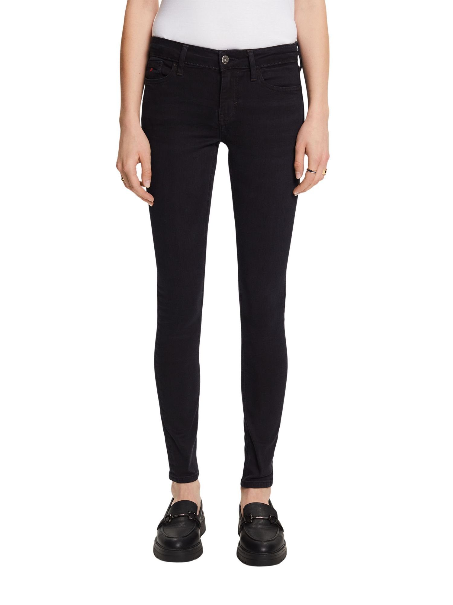 Esprit Premium-Skinny Skinny-fit-Jeans Bundhöhe mit Jeans mittlerer