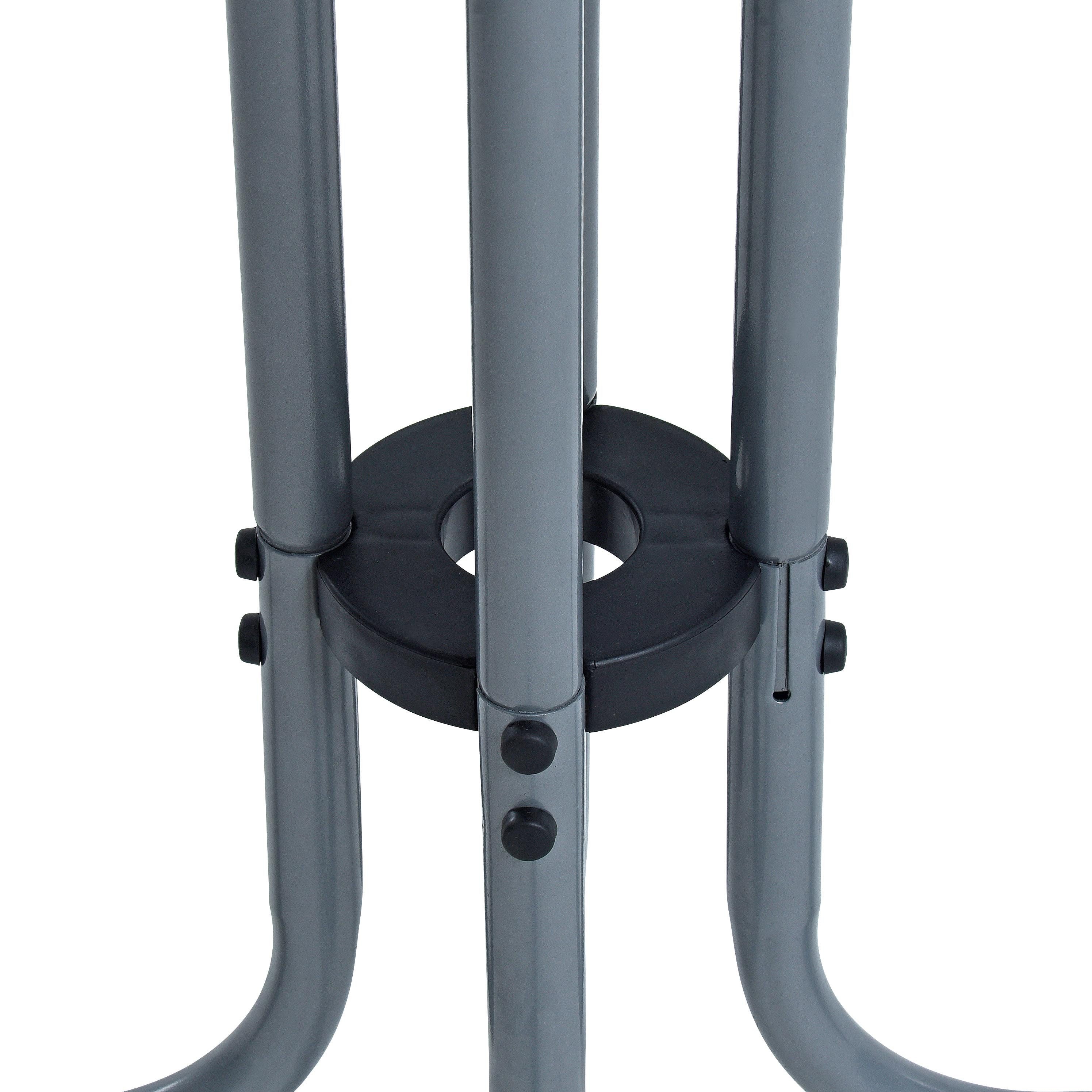 ESTEXO Gartentisch Stehtisch Bistrotisch Metall Garten Tisch Ø 70 cm Bartisch Grau inkl – Bild 2 von 5