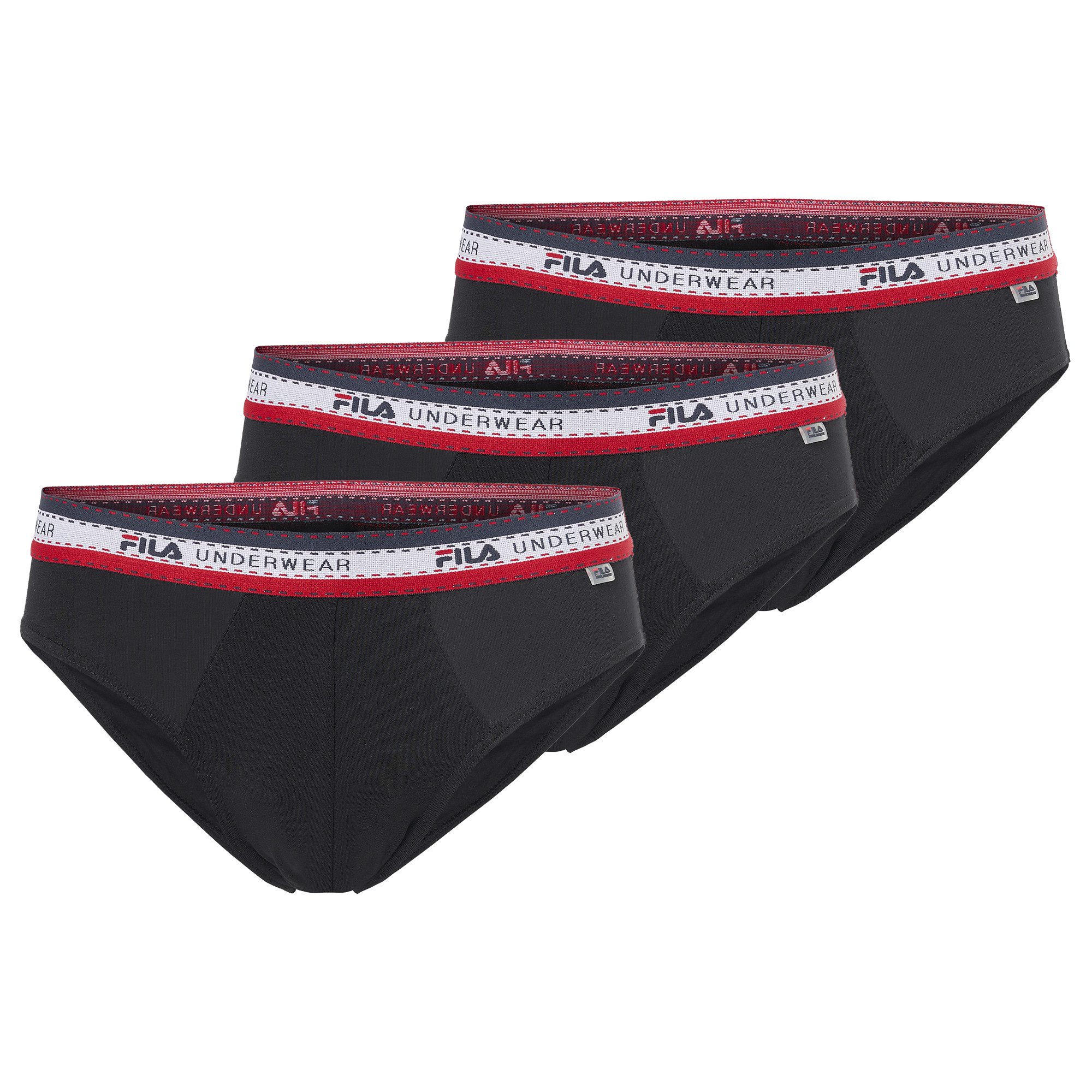 Fila Slip MAN BRIEF (3er Pack) mit feuchtigkeitsableitenden Eigenschaften