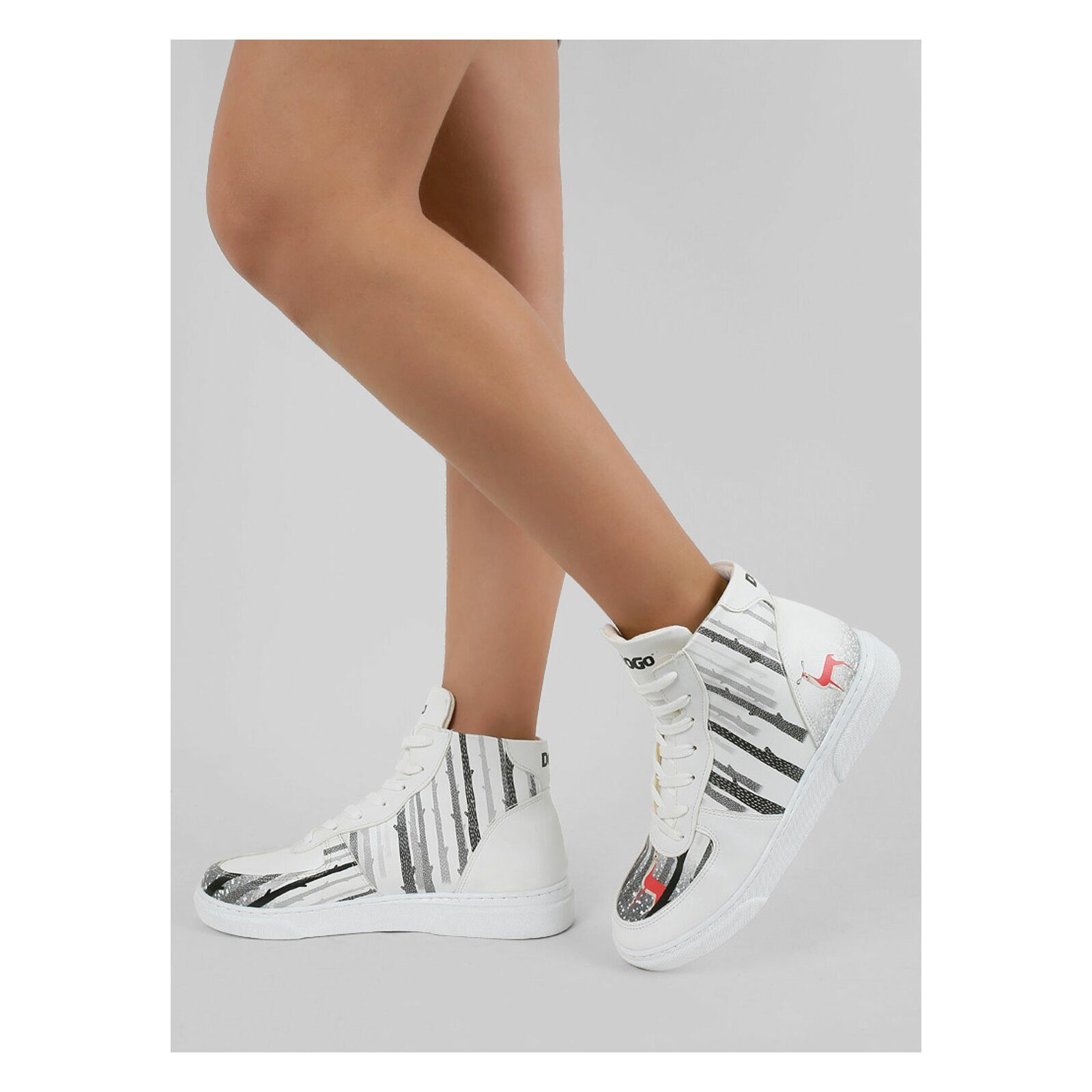 DOGO Ace Boots You're The Colour Of My Life Damen Stiefeletten Stiefelette Handgefertigt