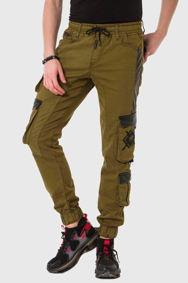 Cipo & Baxx Cargojeans Hose Lässige Details und Applikationen