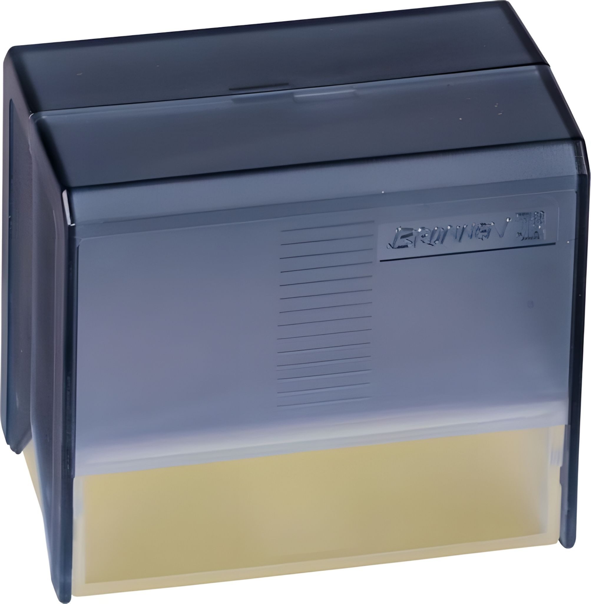 BRUNNEN Karteikasten BRUNNEN KarteiboxA8 gefüllt blau transparent 102058234