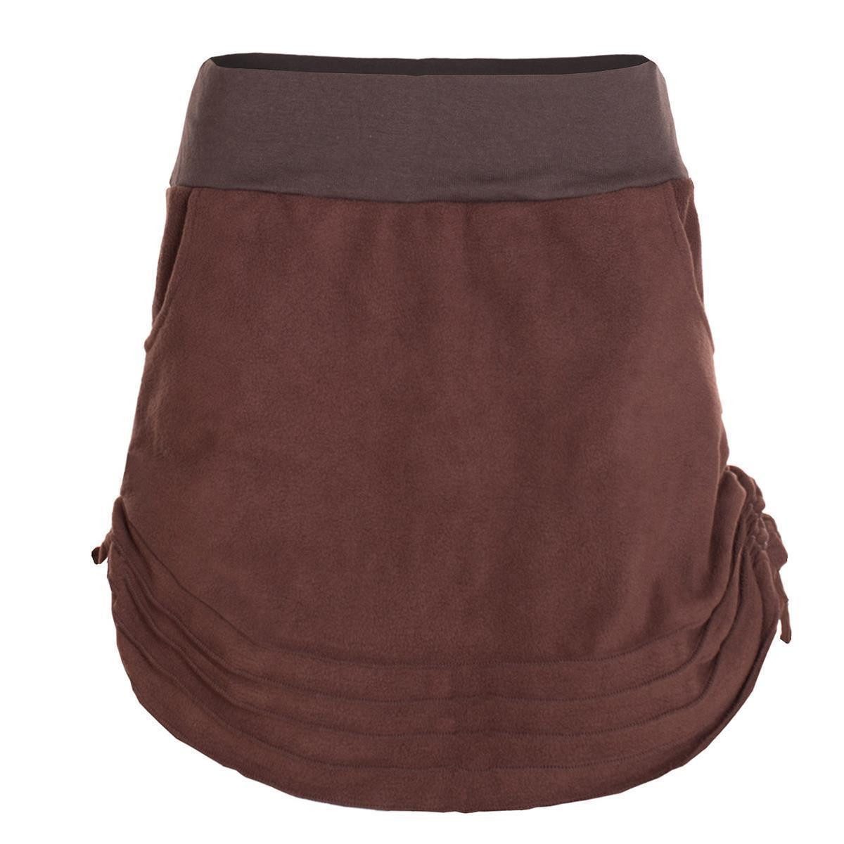Vishes Minirock Thermorock warmer Damen Winterrock kurz Minirock aus ECO-Fleece Hippie, Retro, Goa Style – Bild 3 von 5