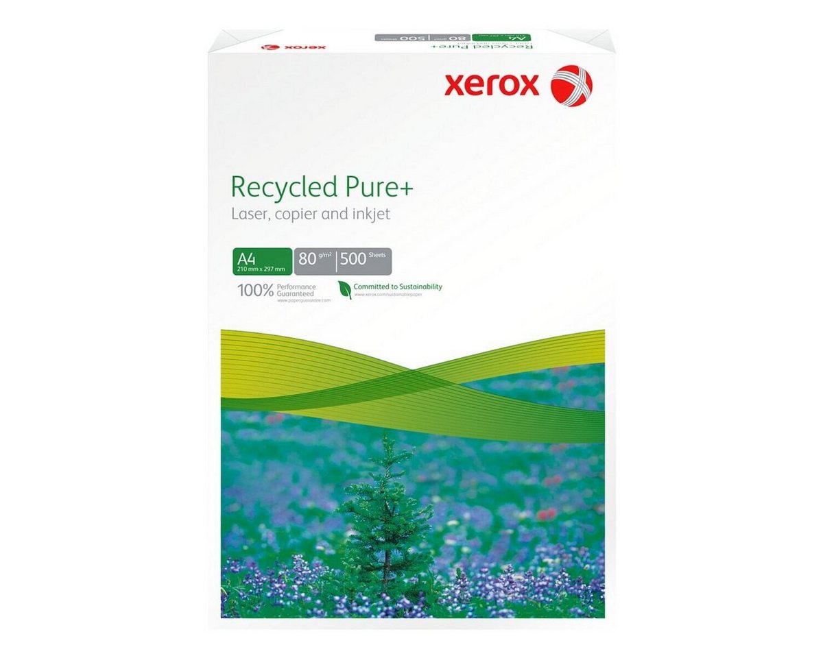 Xerox Recyclingpapier Recycled Pure+, Format DIN A4, 80 g/m², 135 CIE, 500 Blatt