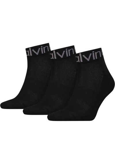 Calvin Klein Короткі шкарпетки (Packung, 3-Paar) CK MEN QUARTER 3P LOGO