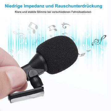 ombar Mikrofon 3M Externe Mikrofon,Lavalier Ansteck Mikrofon 3.5mm Clip microphone (1-tlg), für Phone Laptop Auto-Mikrofon