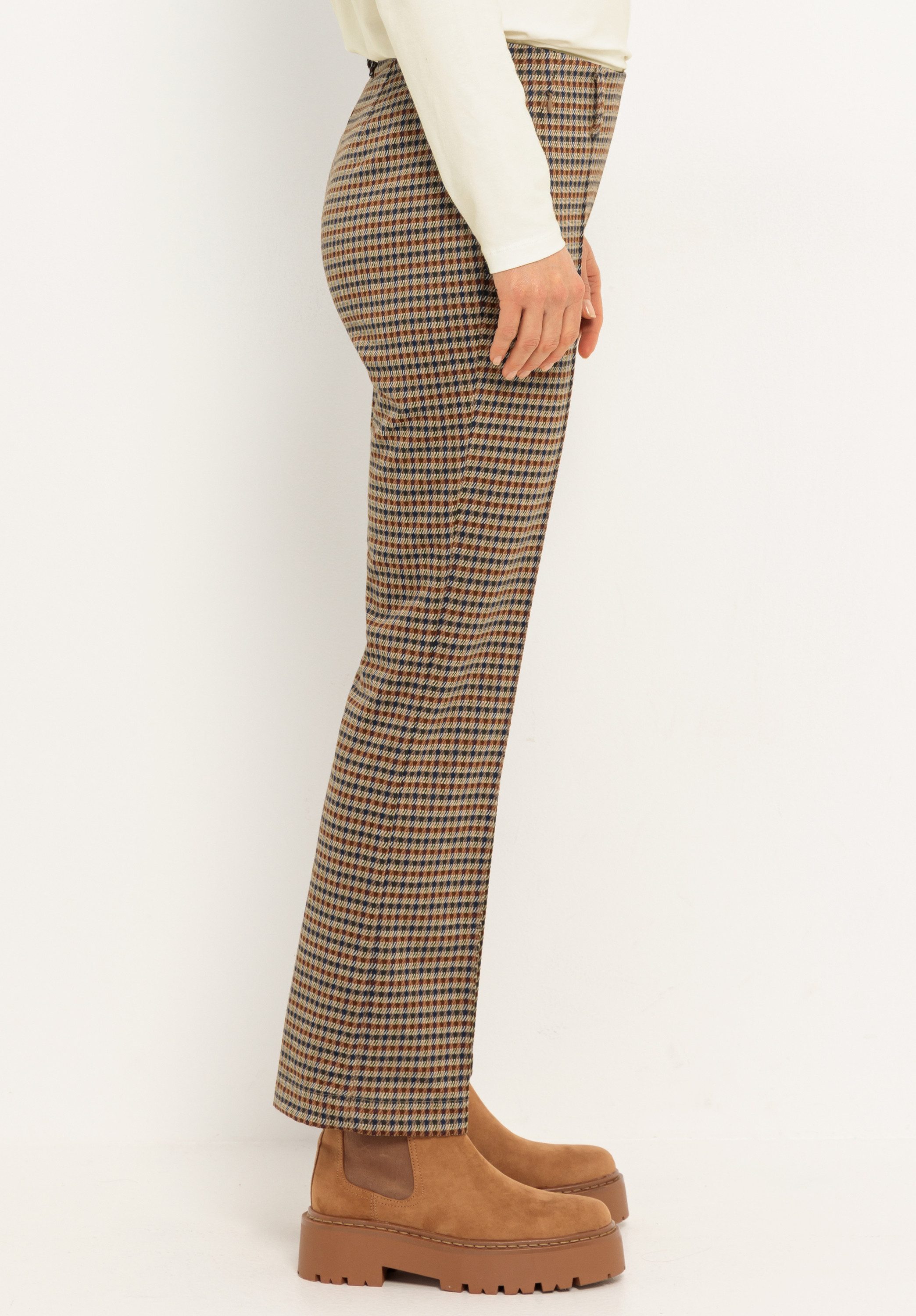 bianca Stretch-Hose SIENA in stylischem Karodessin in Trendfarben