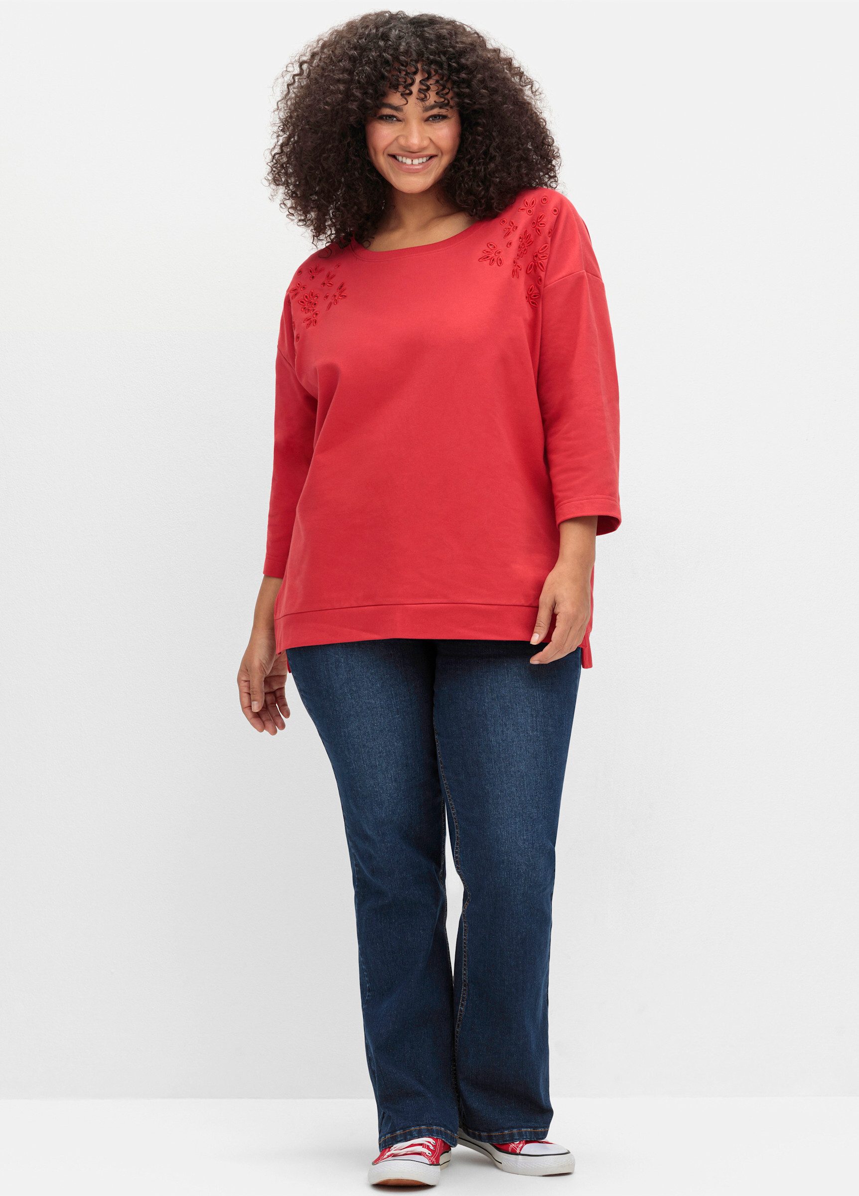 Sheego Sweater Sweatshirt günstig online kaufen