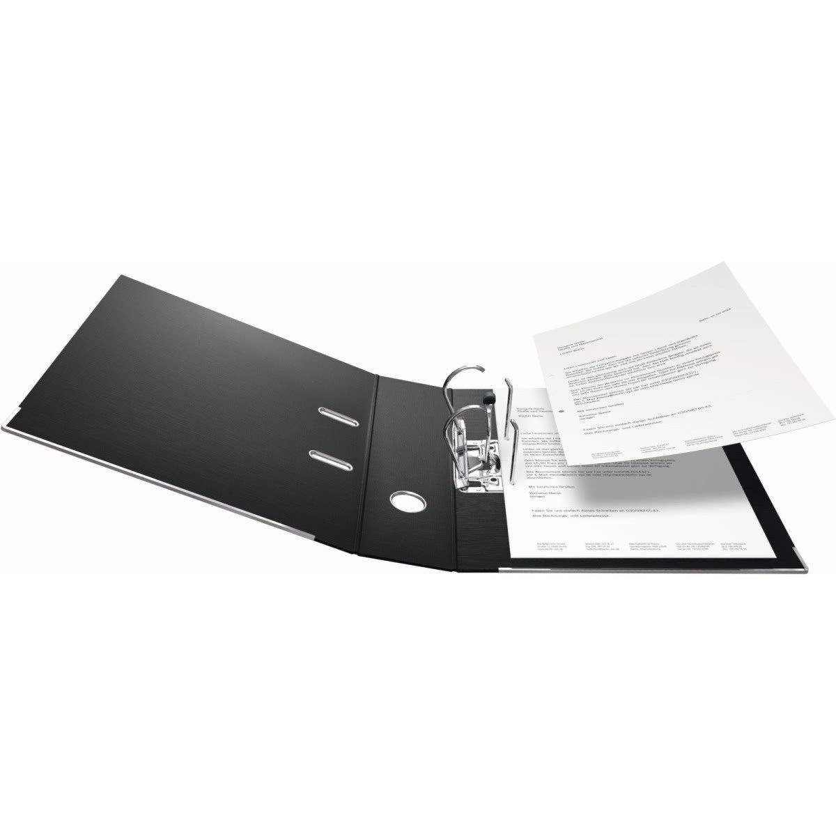 Falken Aktenordner Ordner S80 Chromocolor A4 PP 80mm schwarz