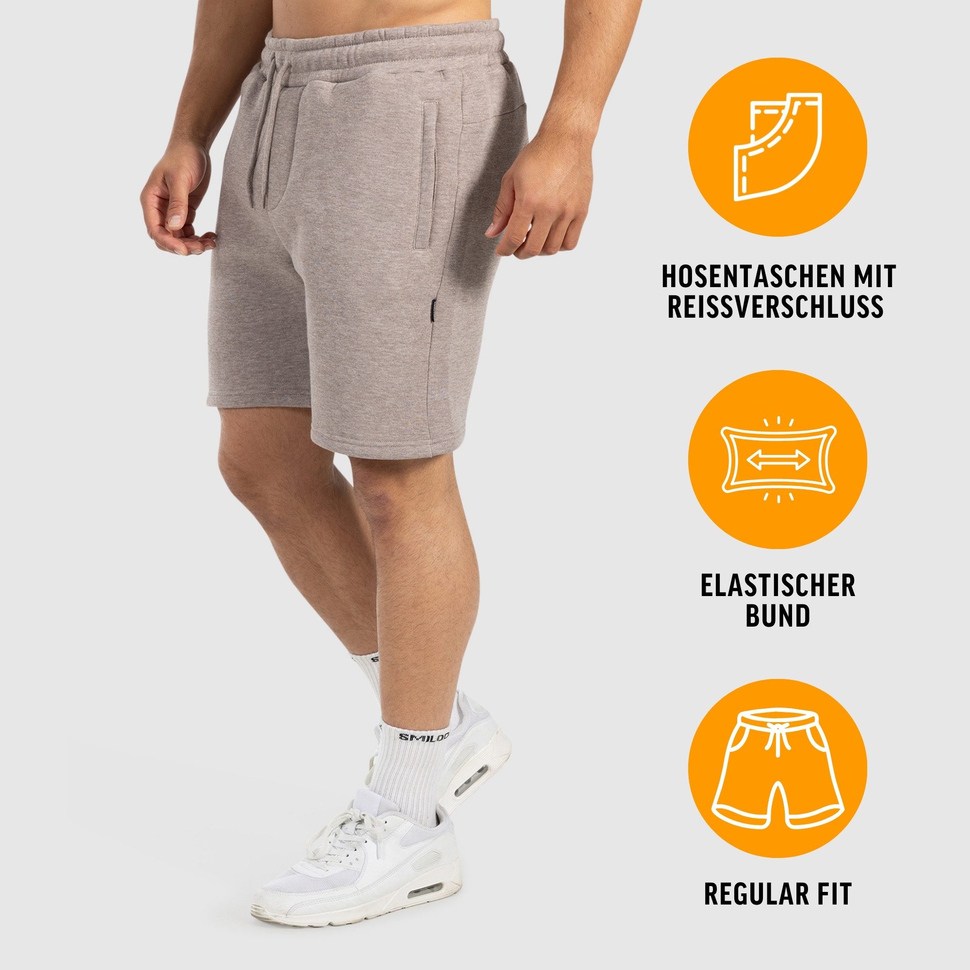 Smilodox Shorts Rion, Regular Fit Sportshorts, Reißverschlusstaschen, elast günstig online kaufen