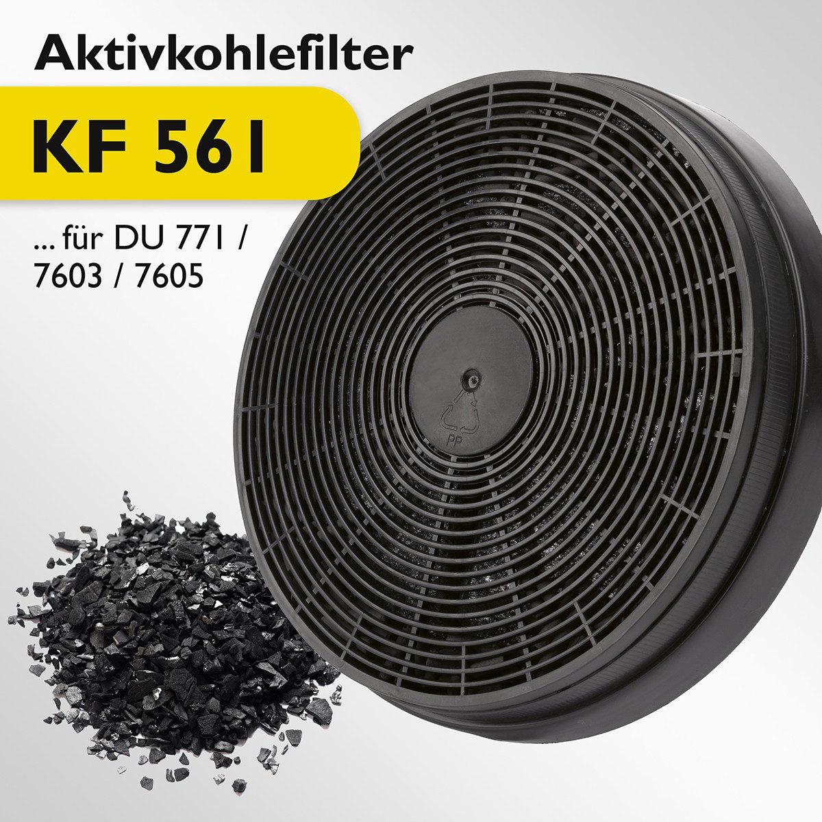 BOMANN Aktivkohlefilter KF 561, 2er Set, für DU 7603 G / DU 7605 G uvm.