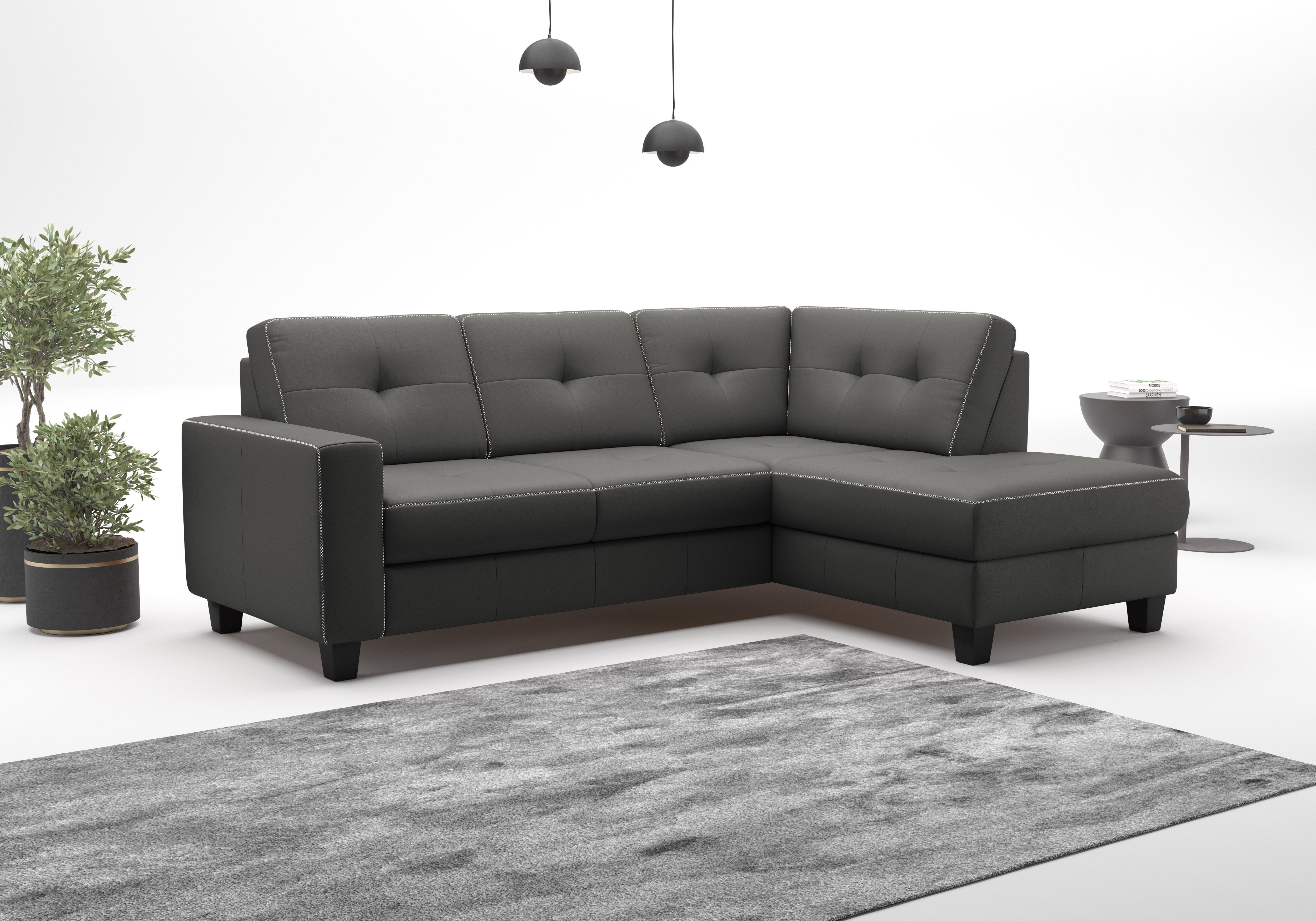 Home affaire Ecksofa Varese, wahlweise mit Bettfunktion und Bettkasten