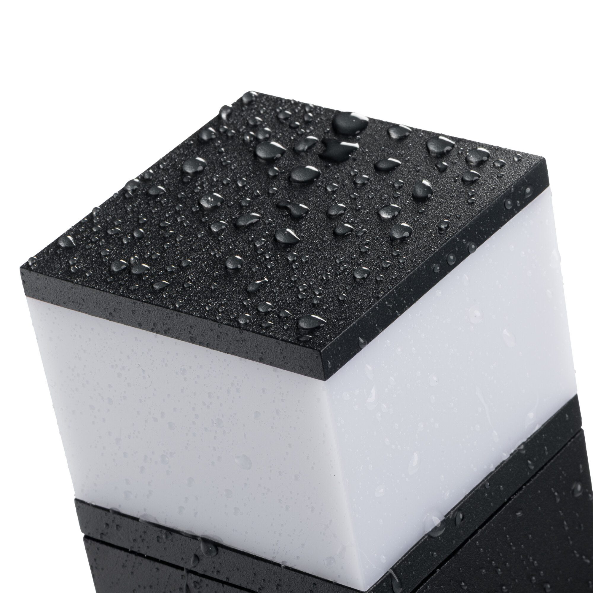 Kanlux Sockelleuchten Wegeleuchte DASTEN B schwarz IP44 Energiesäule, ohne Leuchtmittel