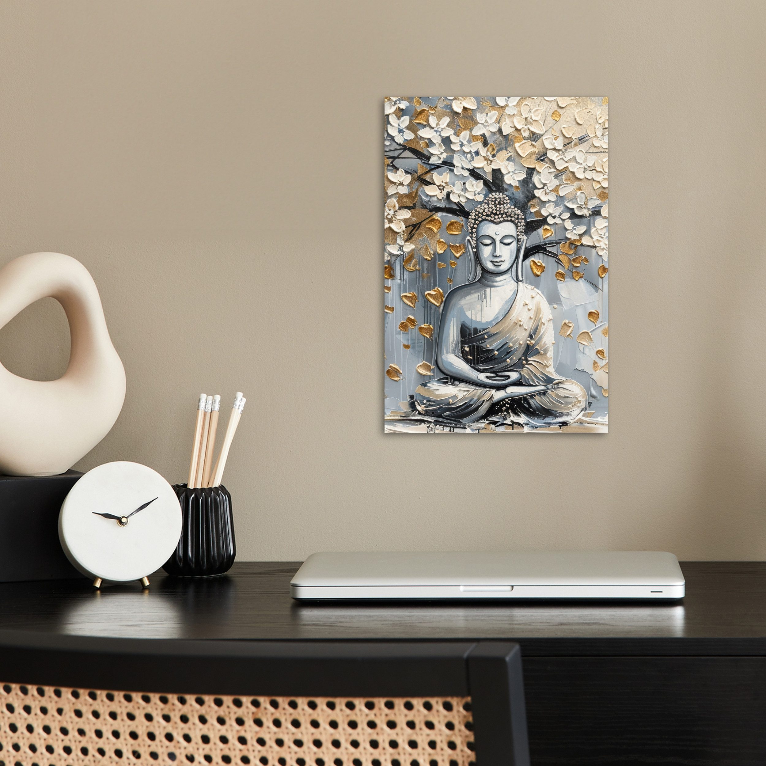 MuchoWow Poster Buddha - Blumen - günstig online kaufen