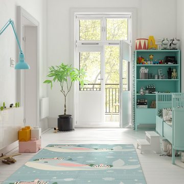 relaxdays Spielmatte Faltbare Spielmatte mit Tiermotiven