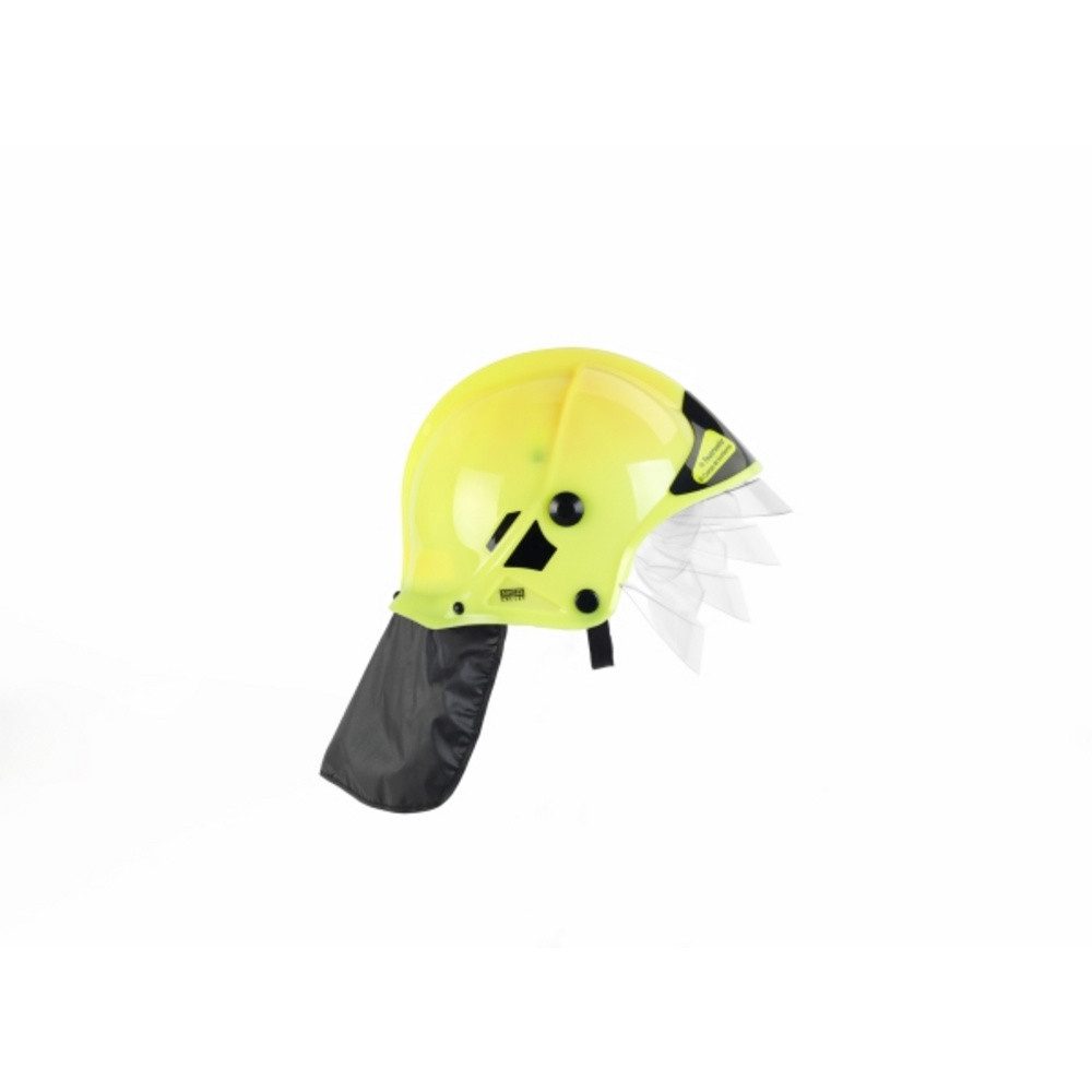 Spielzeug-Auto Klein Theo Feuerwehrhelm mit Visier, neon