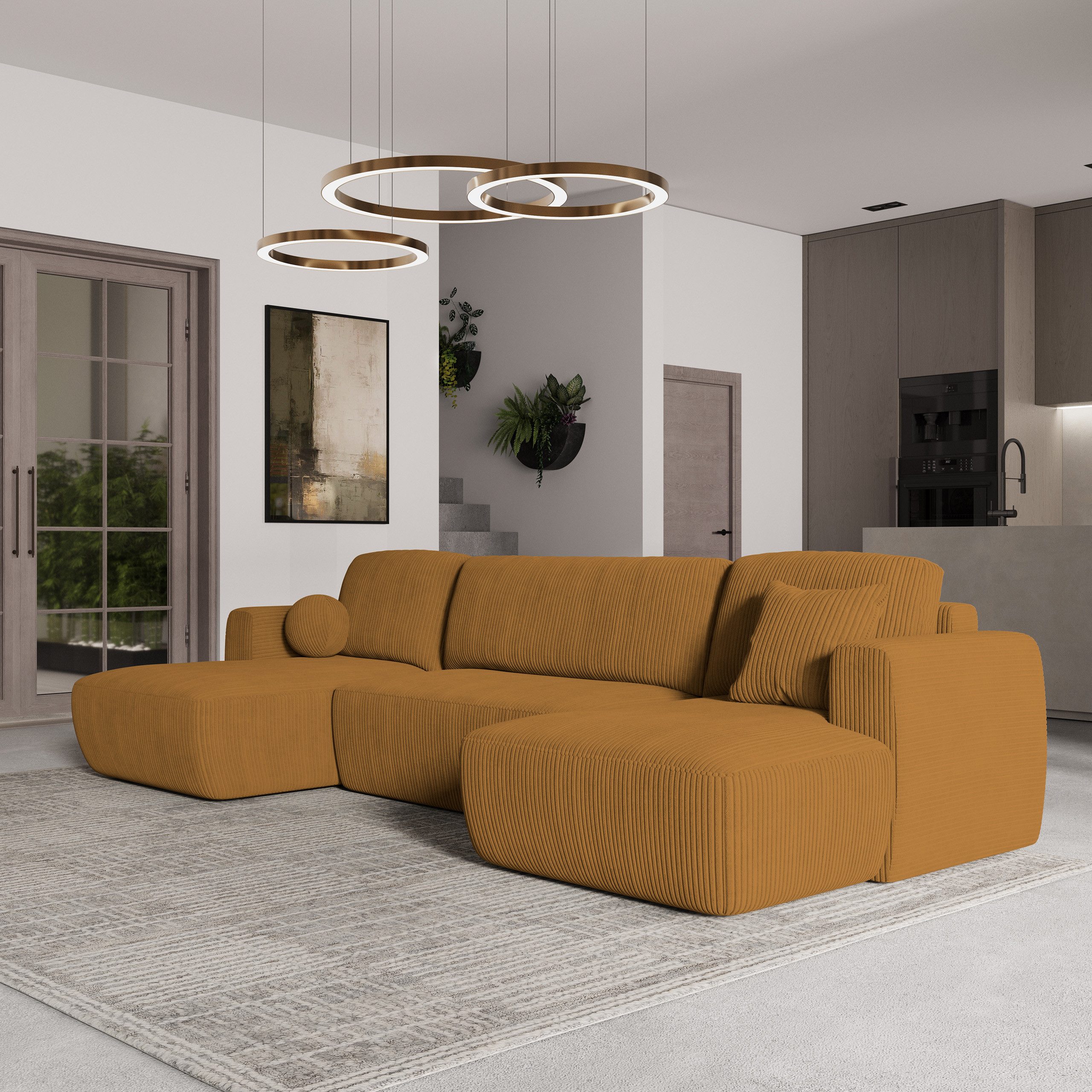 Masseno Ecksofa SENTUM mit Schlaffunktion U-Form, günstig online kaufen