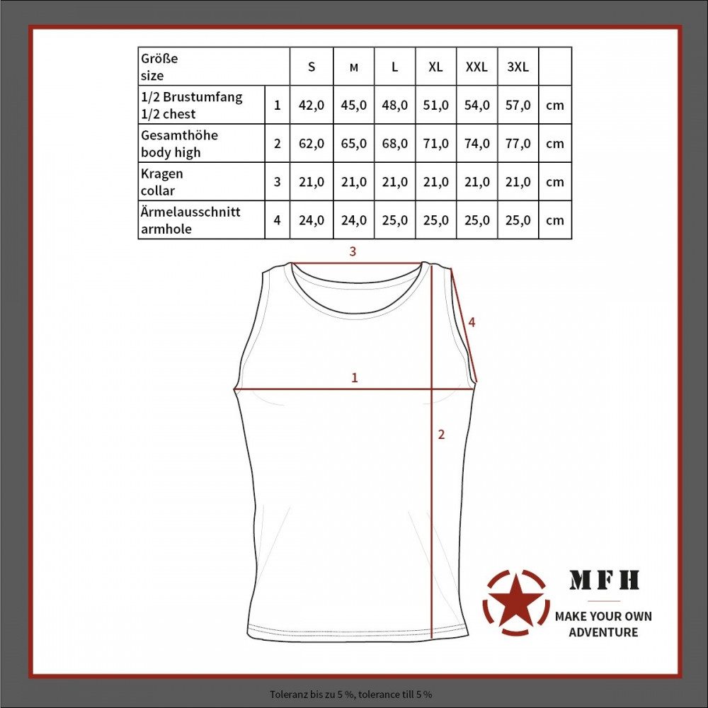 MFH Tanktop BW Tank-Top mit Adler von MFH.