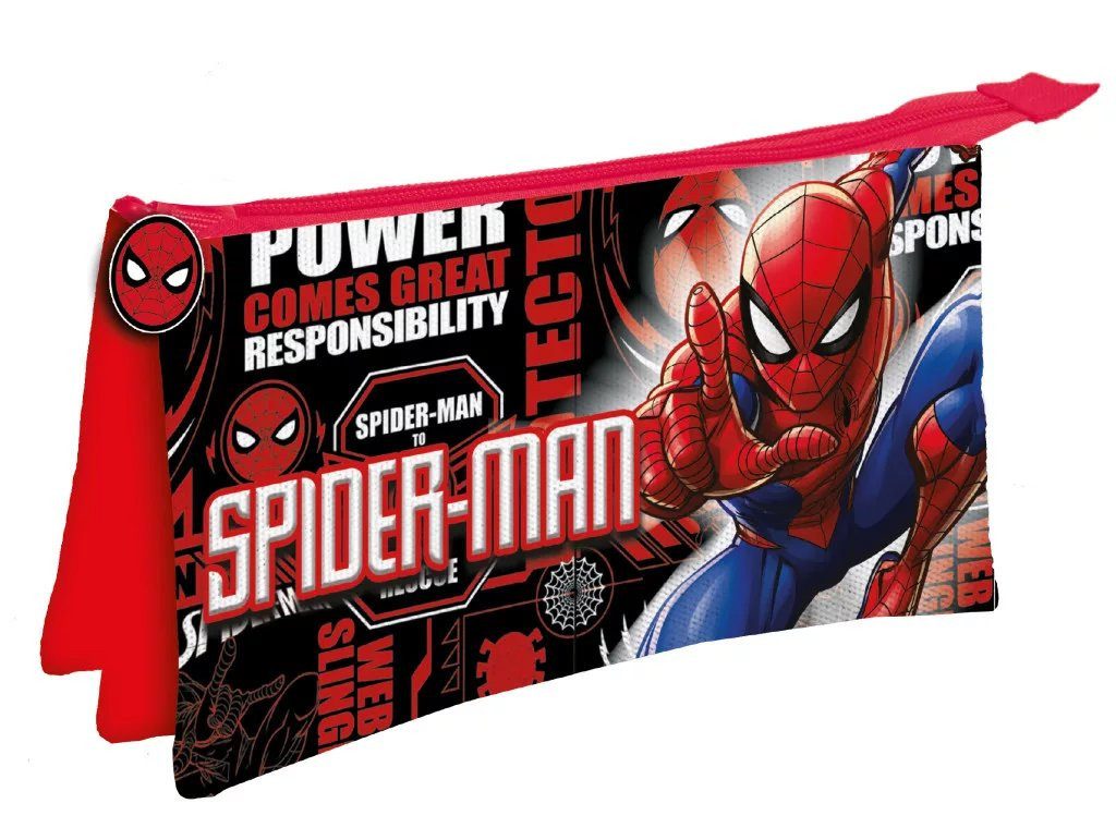 Spiderman Federmäppchen Spiderman Fight On 3-Fächer-Federmäppchen, 22 cm